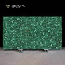 Trung Quốc Sọc Texture Xanh Malachite Gemstone Slab nhà chế tạo