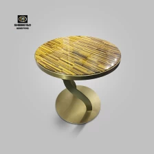 Китай Роскошный столик из драгоценного камня с желтым тигровым глазом производителя