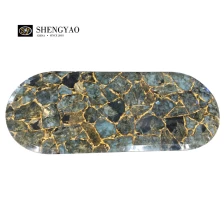 ຈີນ Customized Semi Precious Stone Labradorite Countertop ຜູ້ຜະລິດ