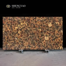 China Laje de pedra semipreciosa fóssil de concha à venda fabricante