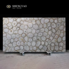 China Laje de ágata branca de pedra preciosa à venda fabricante