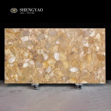 Trung Quốc Phiến đá bán quý hóa thạch hoa cúc nhà chế tạo