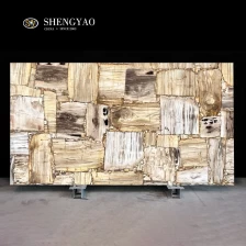 China Grande laje de madeira petrificada, telha de madeira fóssil, pedra preciosa, laje de pedra semipreciosa fabricante