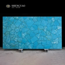 China Grandes placas de pedra preciosa turquesa semipreciosa para venda fabricante