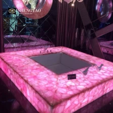 中国 定制粉红水晶浴缸，透光宝石浴缸工厂 制造商