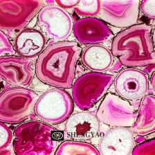 China Azulejos de piso de ágata rosa translúcido 1200x1200, fábrica de azulejos de pedras preciosas retroiluminados fabricante