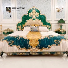 Cina Letto di lusso in malachite, mobili in pietra semipreziosa produttore