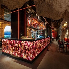 中国 紫萤石透光吧台 制造商