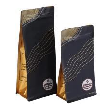 China China Factory custom Coffee bag with valve Eight side seal bag manufacturer