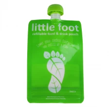 China Liquid Spout Pouch Bag Beverage Custom Shape Stand Up Pouch Juice Spout Pouch Snack Packaging Bag manufacturer