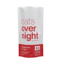 China Oat Packaging Matte Foil Heat Seal Stand Up Bags With Top opening manufacturer