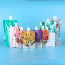 China Custom Stand Up Spout Pouch Reusable Plastic Flexible Packaging Spout Pouch manufacturer