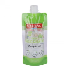 China Custom Printed Stand Up Spout Pouch Refill Pack Pouches With Clear Window/ Aluminum Foil manufacturer