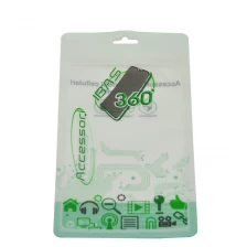 China Custom Printed Clear Soft Plastic Ziplock Phone Case Package Bag With Hanging Hole manufacturer