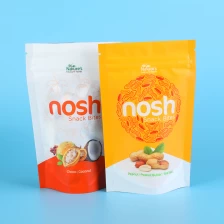 China Resealable Ziplock Doypack Snack Food Packaging Bag Stand Up Pouches Packaging Zipper Bag for Nuts manufacturer