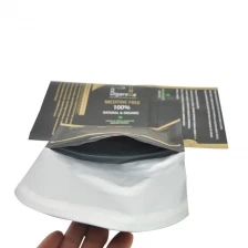China Reusable 25g 50g Herb Tobacco Smoking Tobacco Packaging Bags Tobacco Zip Bags With Self-Adhesive Sticker manufacturer