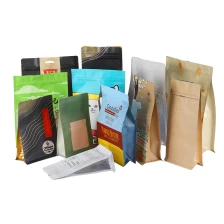 China Customized Eight-Side Seal Aluminum Foil Coffee Bean Packaging Bag with Valve manufacturer