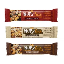 China Custom printing LOGO Energy bar bags sawtooth easy open chocolate wrapper manufacturer