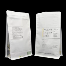 China Custom Packaging Eight Side Sealed Flat Bottom Plastic Bag With Ziplock manufacturer