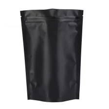China Custom Logo Zip Lock Mylar Black Smell Proof Packaging Bag Plastic Seeds Bag manufacturer