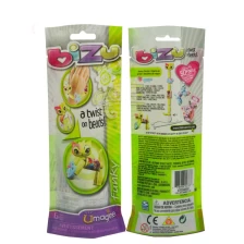 China Custom Design Heat Seal stand up Plastic Doypack Packaging Bags with handle hole manufacturer