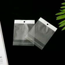 China Opp Clear Plastic Self Adhesive Bag Hanging Hole Wearing Nail Halloween Jewelry Strip Card Head Aircraft Packaging manufacturer