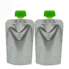 China Top Sale High Quality Aluminum Foil Stand Up Packaging Plastic Bag With Spout manufacturer
