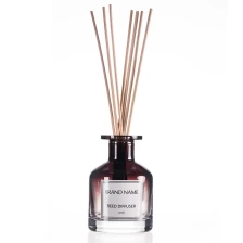 China Round Spray Glass Diffuser Bottle Factory manufacturer