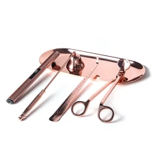 China Acessório de vela de ouro rosa aparador de pavio fornecedor fabricante