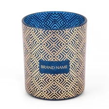 China Hot Stamping Glass Candle Holder Manufacture China manufacturer