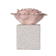 China Frasco difusor de cerâmica quadrada de fragrância doméstica 6 onças fabricante