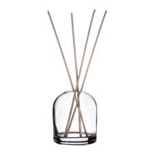 China Frasco difusor de junco de fragrância doméstica de vidro lapidado 9 oz transparente fabricante