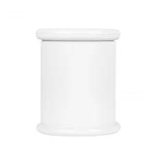 China Frasco de vela de vidro Metro branco a granel para fazer velas com tampa plana fabricante