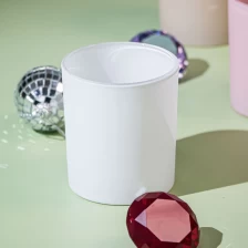 China Frascos de velas reaproveitáveis ​​branco fosco 8 oz recipientes de fragrâncias para casa à venda fabricante