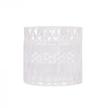 China Frasco de vidro branco de leite espumante com tampa combinando para velas de cera de soja fabricante