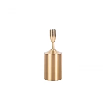 China Suporte de vela de coluna de latão de cera sem perfume dourado 7,36