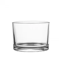 Chiny 11x8 cm Gładki szklany świecznik Cylinder Bulk 18oz producent