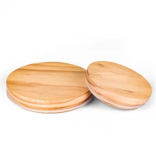 China OEM Pine Wood Lid For Scented Candles manufacturer
