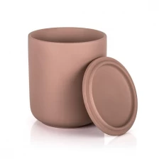 Cina Portacandele in ceramica classica con fico in palissandro collezione minimalista da 10 once produttore