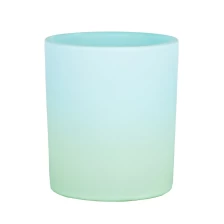 China Matte Spray 8oz Votive Glass Candle Jar For Honeysuckle Candles manufacturer