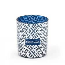 China Calm Down Glass Candle Holder 11oz for Soy Wax manufacturer