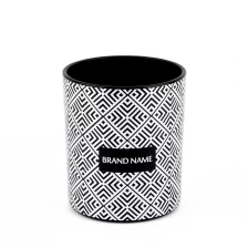 China Hotstamping Silver Candle Packaging Glass Jar 11oz manufacturer