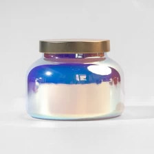 China Atacado Frasco de Vela Boticário de 19 onças com prisma iridescente fabricante