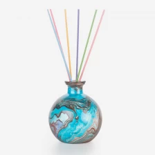 China 7oz Art Design Diffuser Bottle Watercolor Glass manufacturer