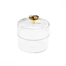 China Vaso e tampa para vela votiva de borosilicato fabricante