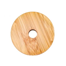 China Personalize tampas de bambu para copos de velas fabricante