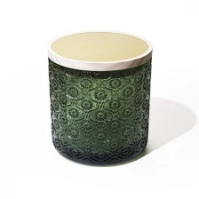 China Produza jarra de vidro de 15 onças para velas perfumadas de cedro e cipreste fabricante