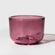 China Thick Glass Candle Holder Srayed manufacturer