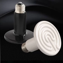 China 25w/50w/75w/100w/200w/300w/400w Emitter Reptile Ceramic Heating Bulb manufacturer