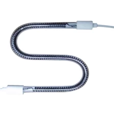 China 600w 800W 1000W 1500W S W U O R Shape Carbon Fiber Infrared Heating Tubes For Vaccum Heat manufacturer